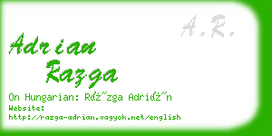 adrian razga business card